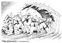 Japan quake and tsunami by Dave Granlund, Politicalcartoons.com