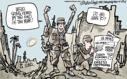 IRAQ WITHDRAWAL  by Mike Keefe