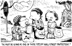 OCCUPY PROTESTER HALLOWEEN COSTUME by Rick McKee