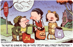 OCCUPY PROTESTER COSTUME by Rick McKee