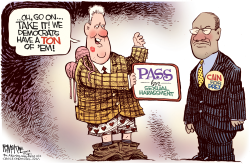 CLINTONS PASS FOR CAIN  by Rick McKee