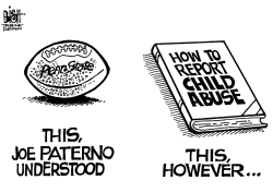 WHAT DID PATERNO KNOW, B/W by Randy Bish