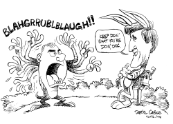 TAZ-DEAN BUGS-KERRY by Daryl Cagle