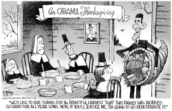 AN OBAMA THANKSGIVING by Rick McKee