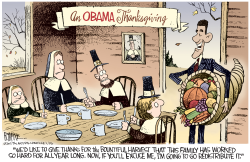 AN OBAMA THANKSGIVING  by Rick McKee