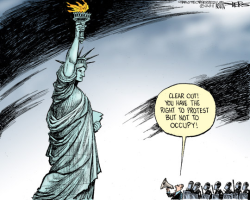 RIGHT TO PROTEST by Kevin Siers