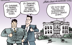 GOVERNMENT- CREATED JOBS  by Mike Keefe