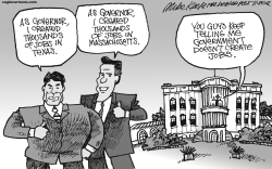 GOVERNMENT- CREATED JOBS  by Mike Keefe