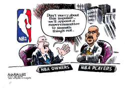 NBA STALEMATE COLOR by Jimmy Margulies