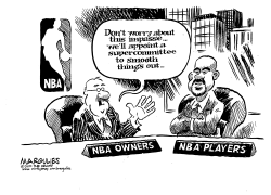 NBA STALEMATE  by Jimmy Margulies
