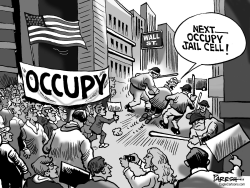 WALL STREET ARRESTS by Paresh Nath
