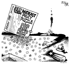 Mideast Policy Puzzle by Mike Lane