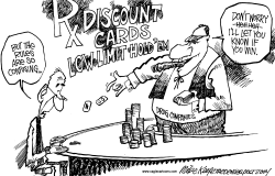 MEDICARE DISCOUNT CARDS by Mike Keefe