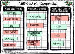 CHRISTMAS SHOPPING by Bob Englehart