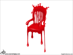 BLOOD CHAIR by Osama Hajjaj