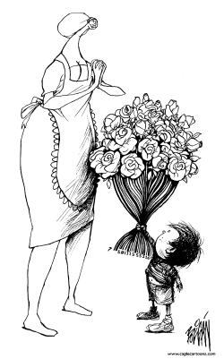 MOTHERS DAY BW by Angel Boligan