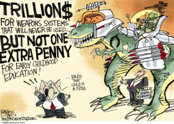 MILITARY INDUSTRIAL DINOSAURS by Pat Bagley