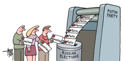 RUSSIAN ELECTIONS by Arend Van Dam