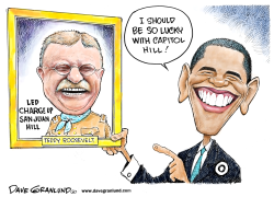 OBAMA AND TEDDY ROOSEVELT by Dave Granlund