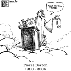 PIERRE BERTON IN MEMORIAM by Tab