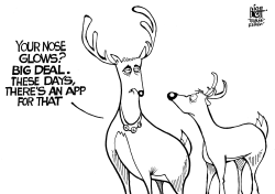 AN APP FOR RUDOLPH, B/W by Randy Bish