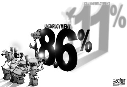 Real unemployment by Eric Allie