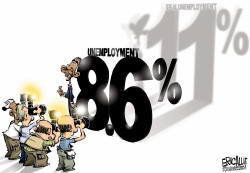Real unemployment  by Eric Allie