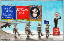 US TROOPS LEAVE IRAQ by Iain Green