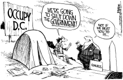 GOVERNMENT SHUTDOWN by Rick McKee