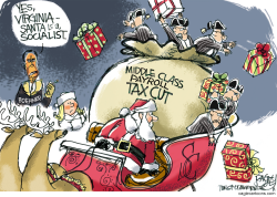 CHRISTMAS TEA PARTY by Pat Bagley