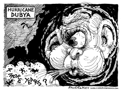 HURRICANE DUBYA by Sandy Huffaker