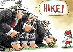 THE MILITARY- INDUSTRIAL BOWL by Pat Bagley