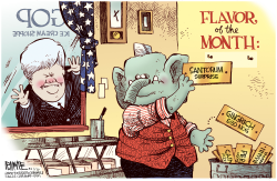 GOP FLAVOR OF THE MONTH by Rick McKee