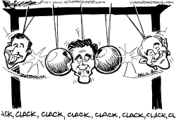 ROMNEY AND FRIENDS by Milt Priggee