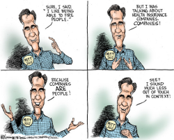 ROMNEY LIKES TO FIRE by Kevin Siers