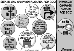 CAMPAIGN BUTTONS  BW by Steve Greenberg