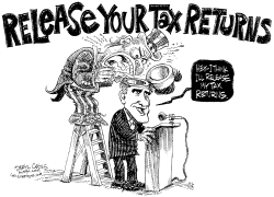 ROMNEY TAX RETURNS by Daryl Cagle
