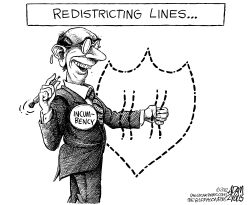 REDISTRICTING LINES by Adam Zyglis