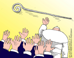 POPES FAREWELL by Arcadio Esquivel