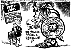 RON REPUBLICAN PAUL by Milt Priggee