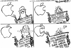 APPLE SLAVE CAPITALISM by Milt Priggee