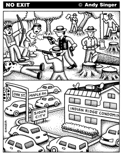 INDIAN AND TREE CITY AND STREET NAMES by Andy Singer