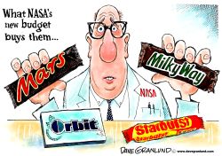 NASA AND BUDGET CUTS by Dave Granlund