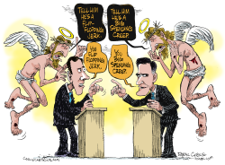 REPUBLICAN DEBATE AND JESUS  by Daryl Cagle