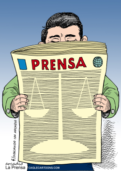 PRENSA Y JUSTICIA by Arcadio Esquivel