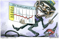 OBAMA POPULARITY UP -  by Taylor Jones