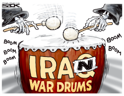IRAN WAR DRUMS by Steve Sack
