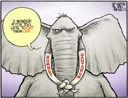 GOP IN KNOTS by Christopher Weyant