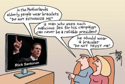 SANTORUM LIES by Arend Van Dam