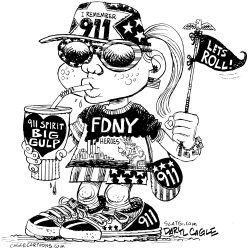 9/11 COMMERCIALIZATION by Daryl Cagle